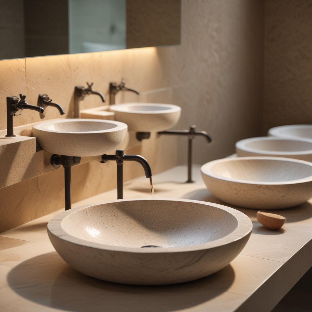 Раковины в виде камня: материалы, формы и уход